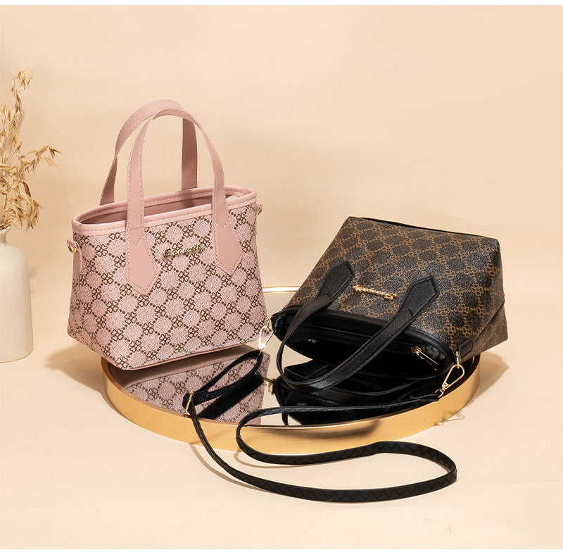 Women's Printed All-matching Bucket Portable Messenger Bag