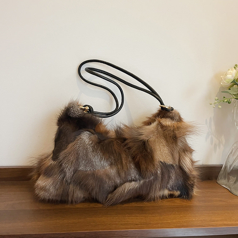 Luxury Niche Plush Underarm Bag For Women