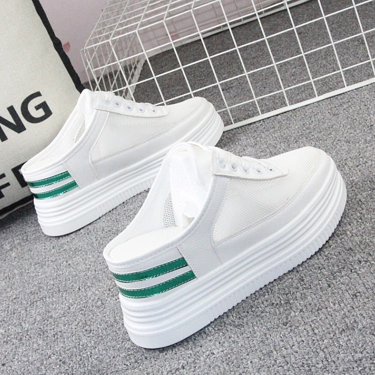 Hollow Breathable Net Shoes Women's White Shoes