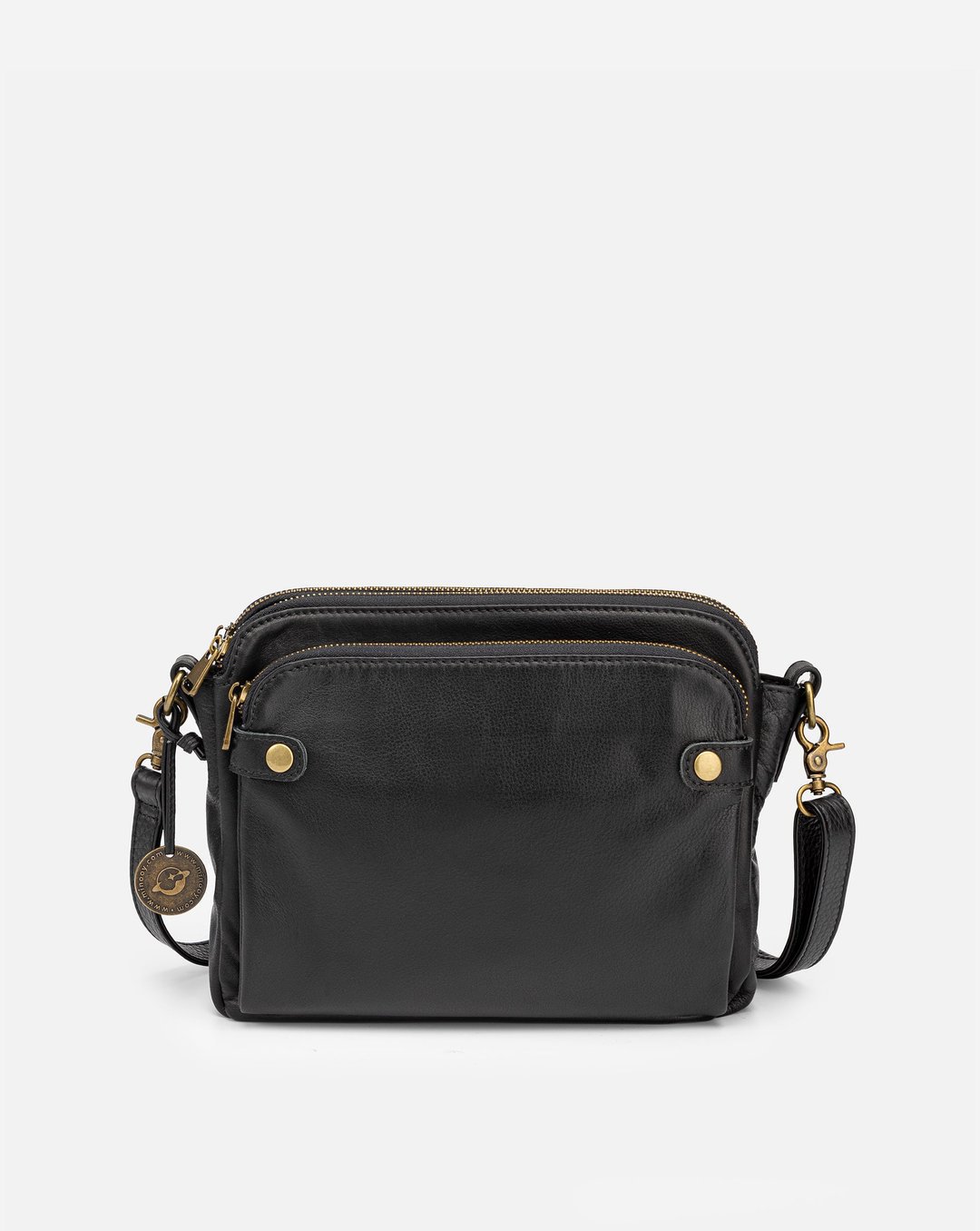 New Three Layer Leather Messenger Bag