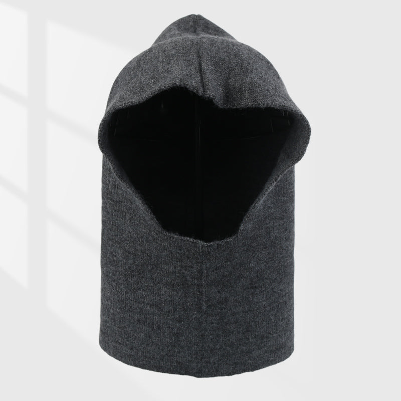 Winter Knitted Fake Hat With Collar Inside