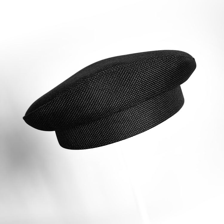 Dark Beret For Women With Large Faces Black Painters Cap
