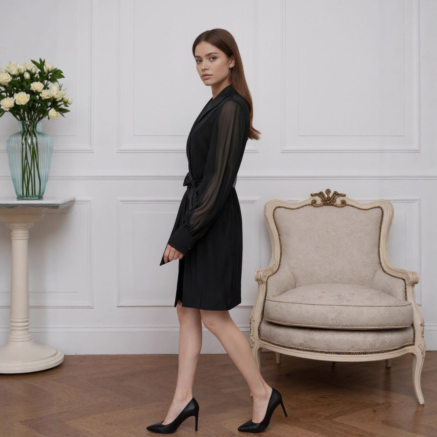 Office-ready Femme Fatale-style Sexy Dress For Women