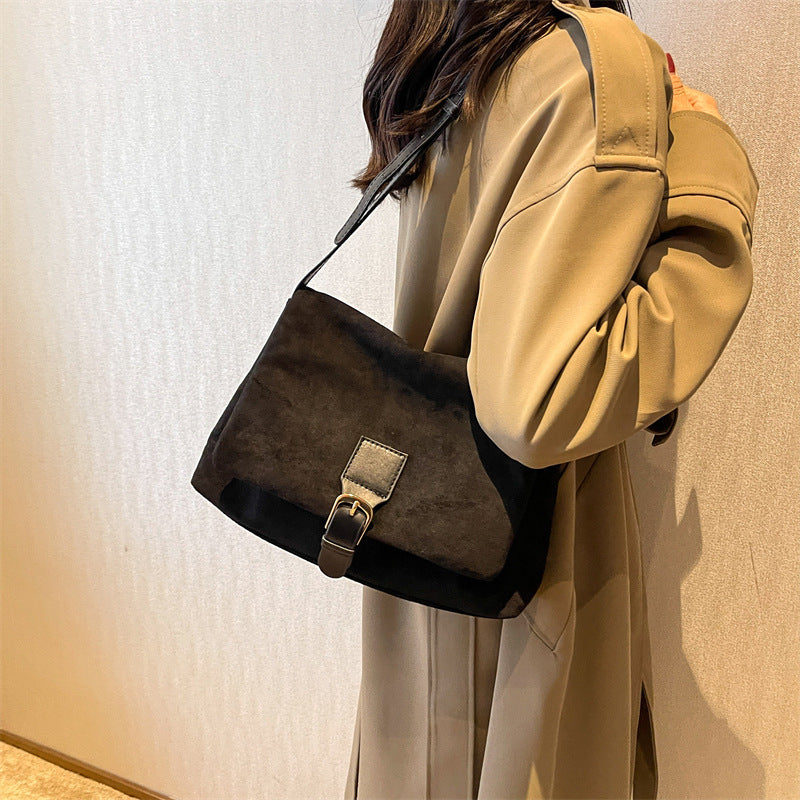 Women's Vintage Nubuck Suede Commuter Bag