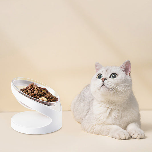 Transparent Cat Bowl Single Bowl Cervical Spine Bowl Dog