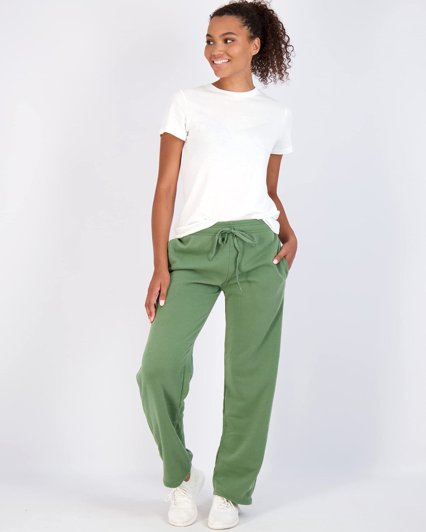 Women's Loose Wool Open Sports Pants