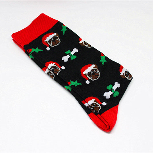 Pu Cotton European And American Style Mid-calf Length Men's Socks Personality