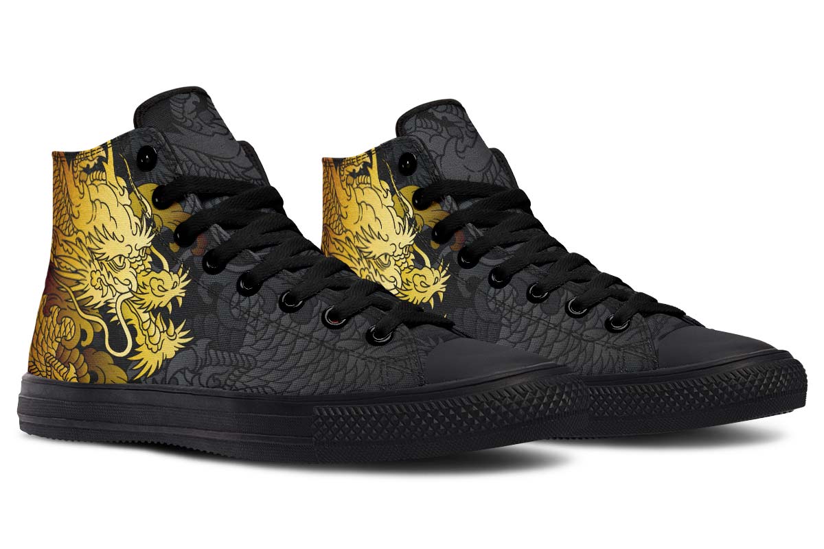 Men's And Women's Fashion Color Printing High-top Canvas Shoes