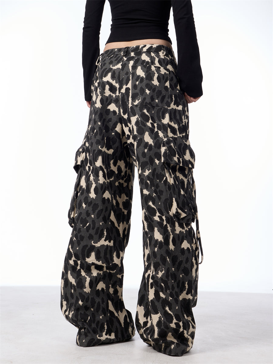 Women's Colorful Leopard Print Casual Pants