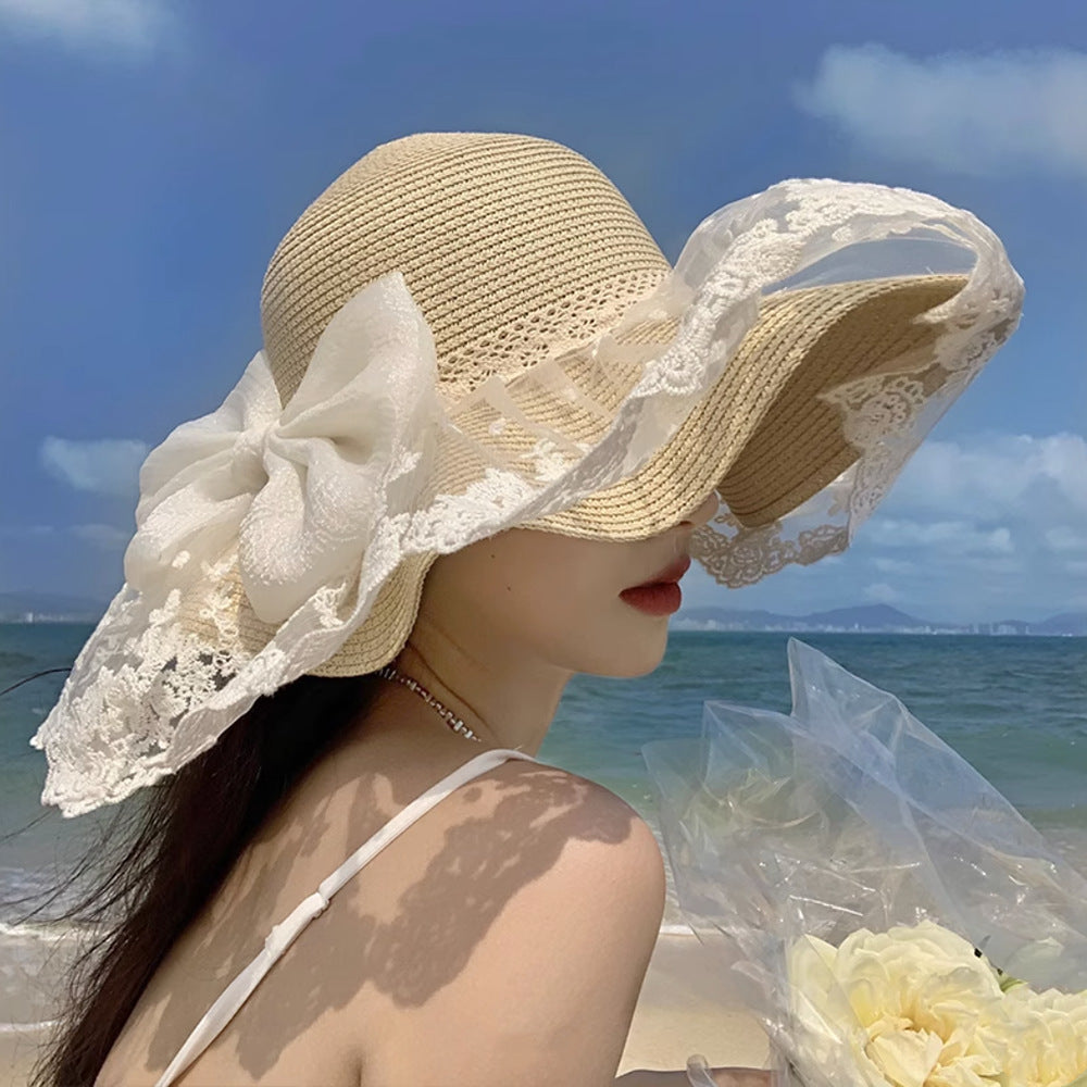 Women's Summer Bowknot Sun Hat
