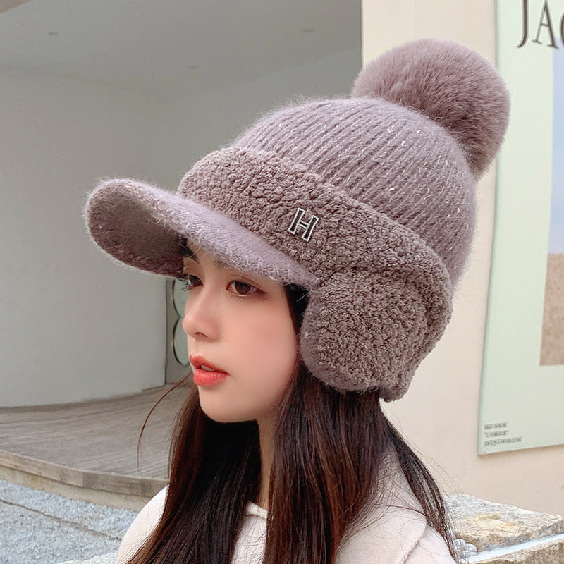 Women's Autumn And Winter Ear Protection Warm Baseball