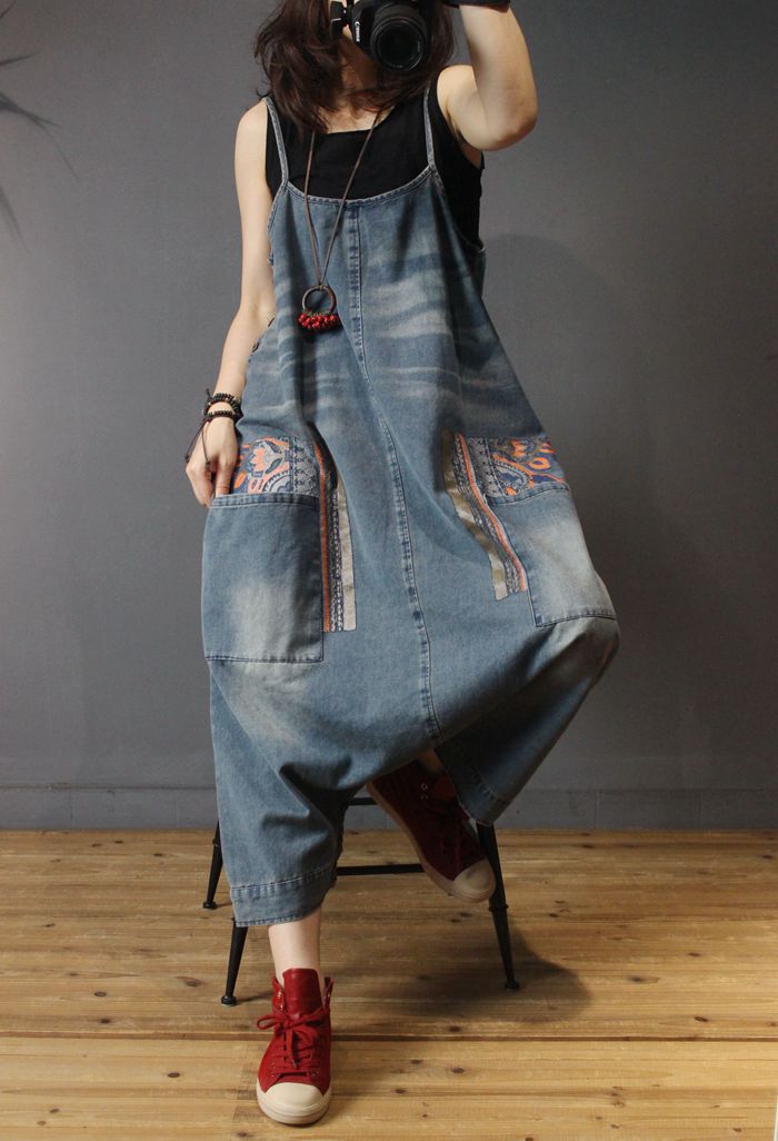 Women's Loose New Style Denim Overalls