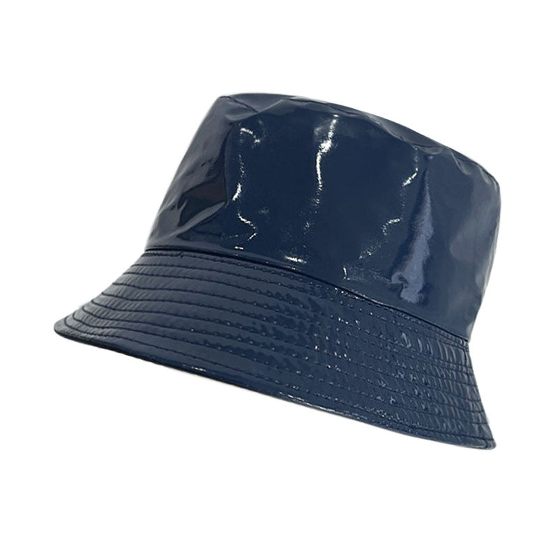 Outdoor Leisure All-match PU Leather Fisherman Hat
