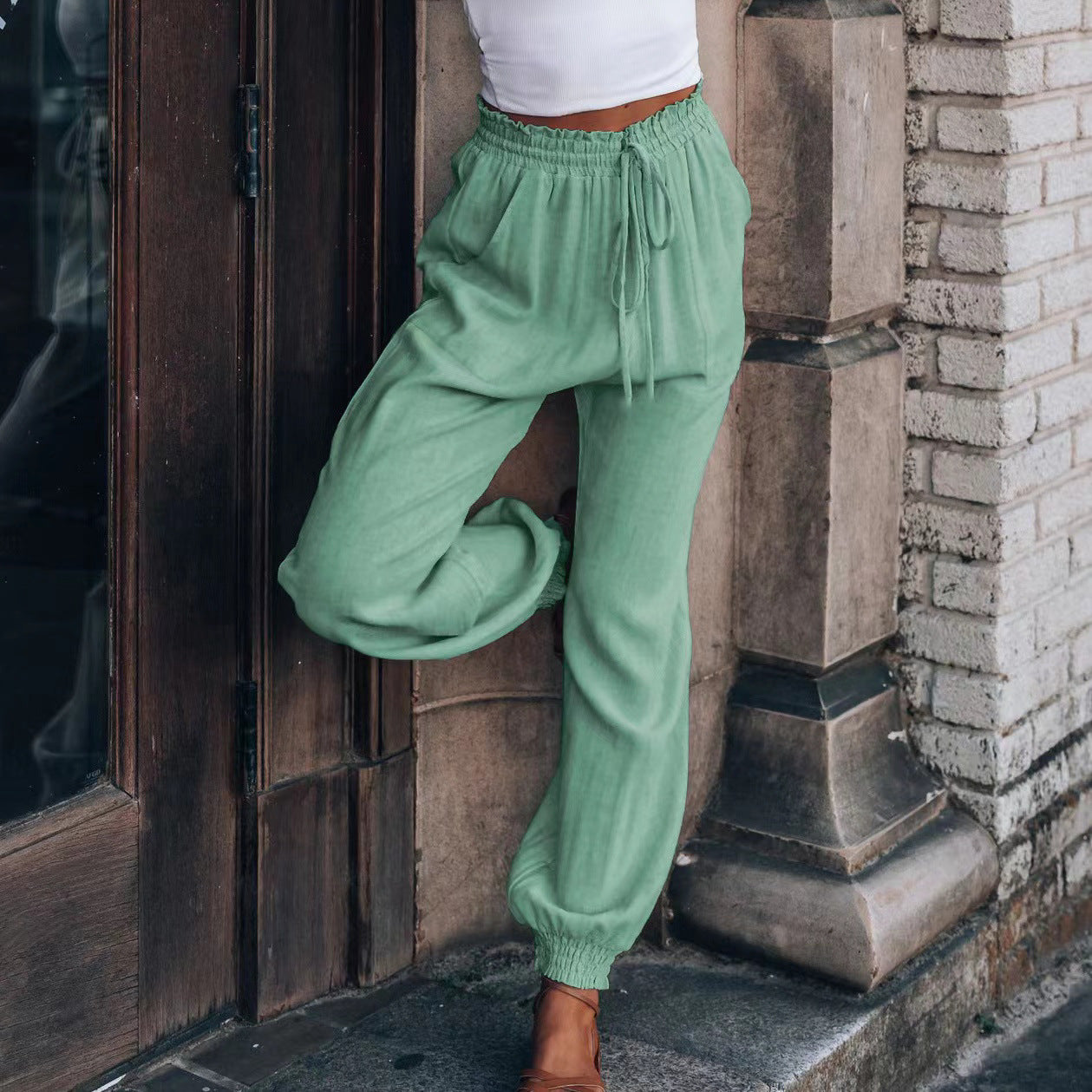 Women's Solid Color Casual Pants