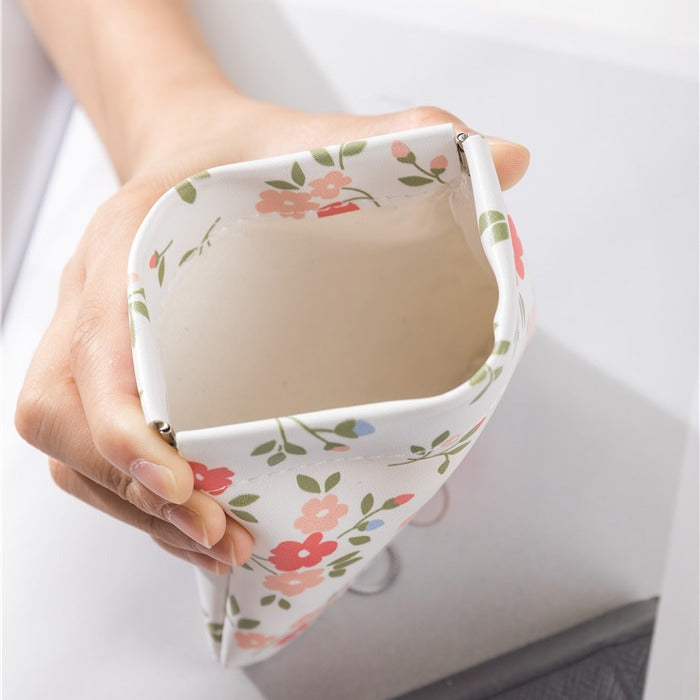 Ins Super Popular Portable Leather Mini Cosmetic Bag