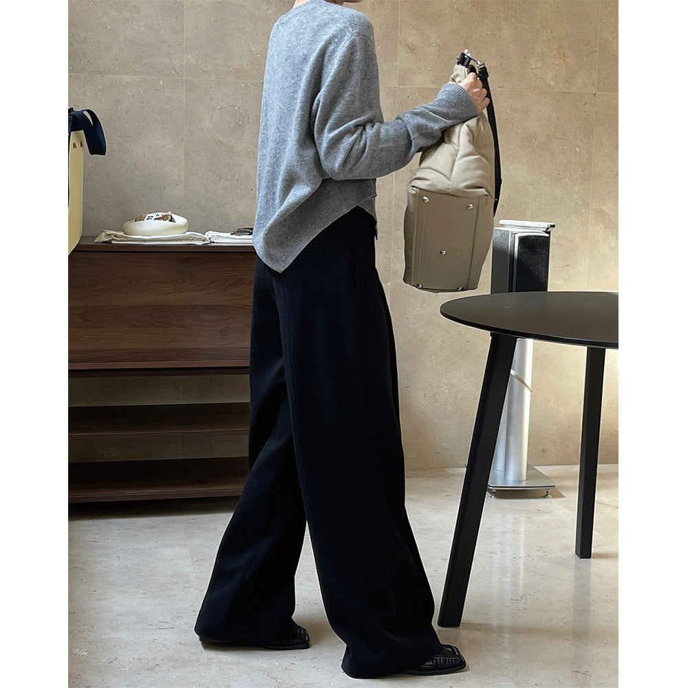 Loose Slim Straight Leg Pants Women