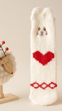 Three-dimensional Cartoon Soft Home Floor Socks In The Tube