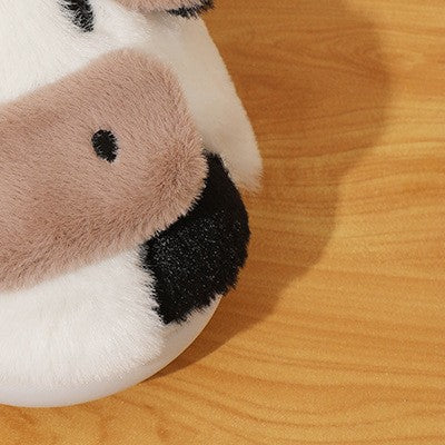 Cow Cotton Slippers Winter Plush Household