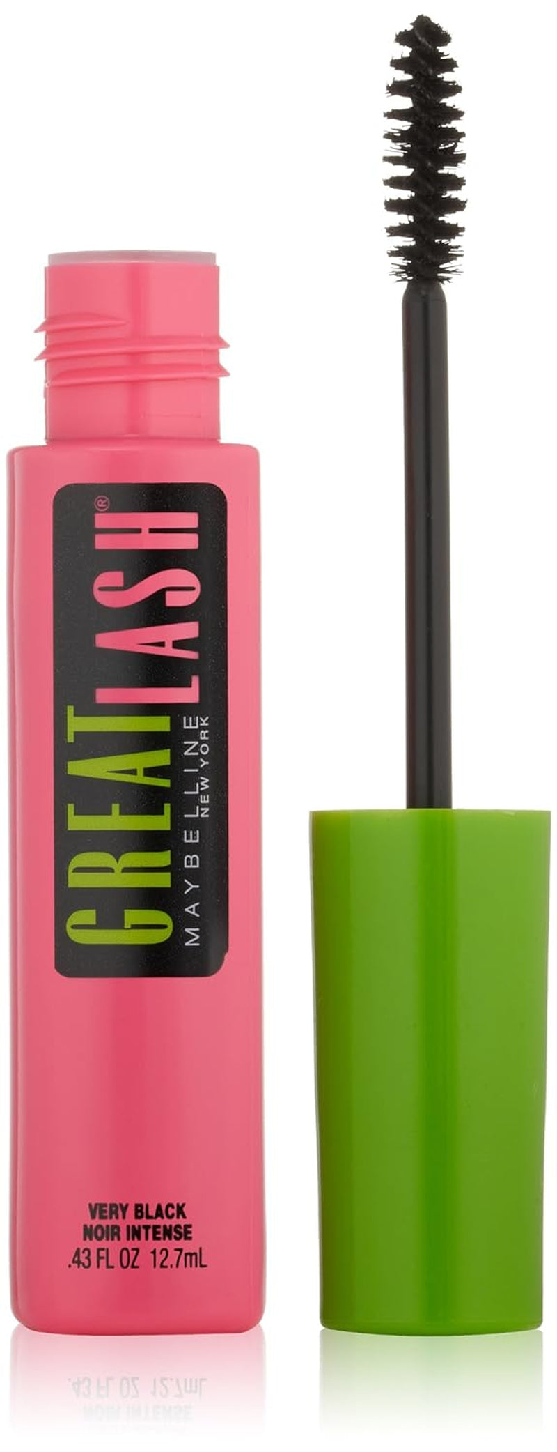 Great Lash Lots of Lashes Washable Mascara, Volumizing, Thickening and Curling Mascara, Very Black, 1 Count