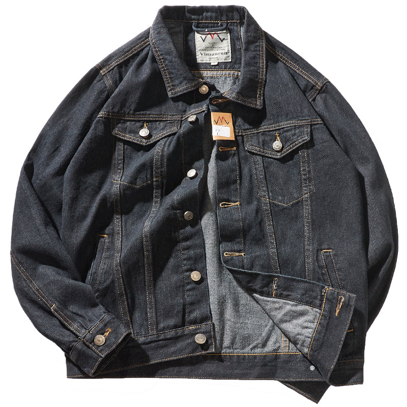 Primary Color Casual Denim Men's Classic Denim Jacket Coat Men's