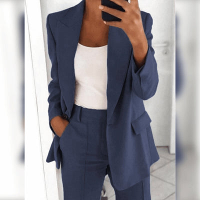 Collared Slim Fit Cardigan Elegant Outerwear