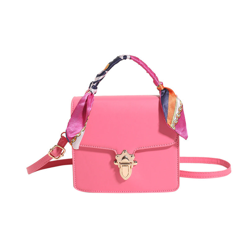 Women's Solid Color Simple Shoulder Messenger Bag