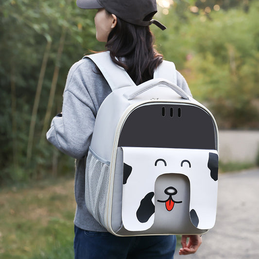 Large Capacity Backpack Portable Pet Bag Outdoor Travel