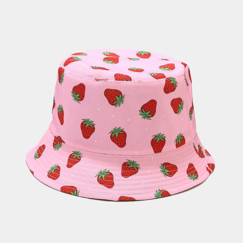 Fruit Pattern Bucket Hat Men And Women Outdoor Casual Sun Hat