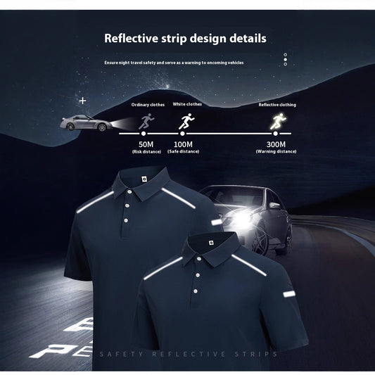 Ice Feeling Quick-drying Technology With Pencil Case Short Sleeves