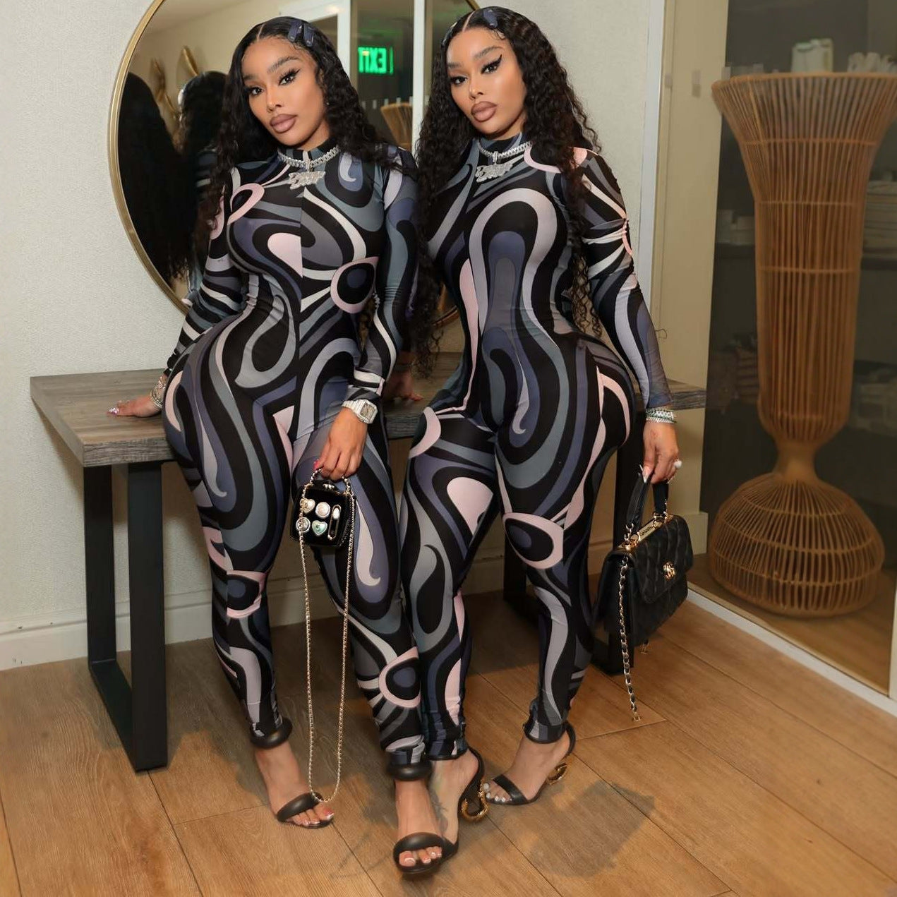 High-neck Stretchy Versatile Jumpsuit For Women