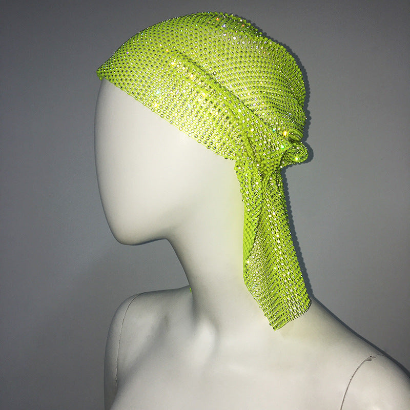 Ladies Stretch Rhinestone Pirate Hat  Accessories