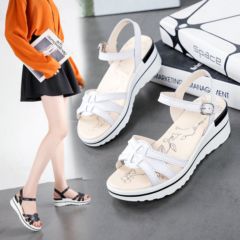 Women's Platform Wedge Soft Sole Sandals