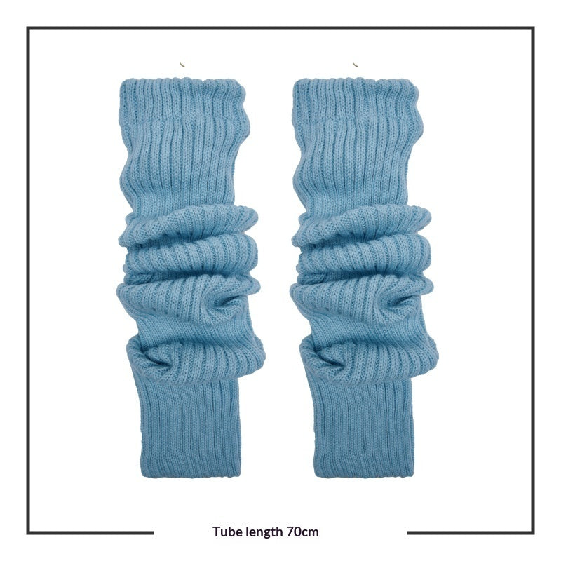 Long Tube Stacked Knitted Socks 70cm