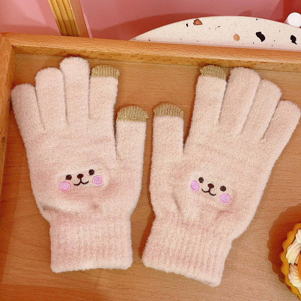 Student Japanese Girl Heart Full Finger Five-finger Gloves