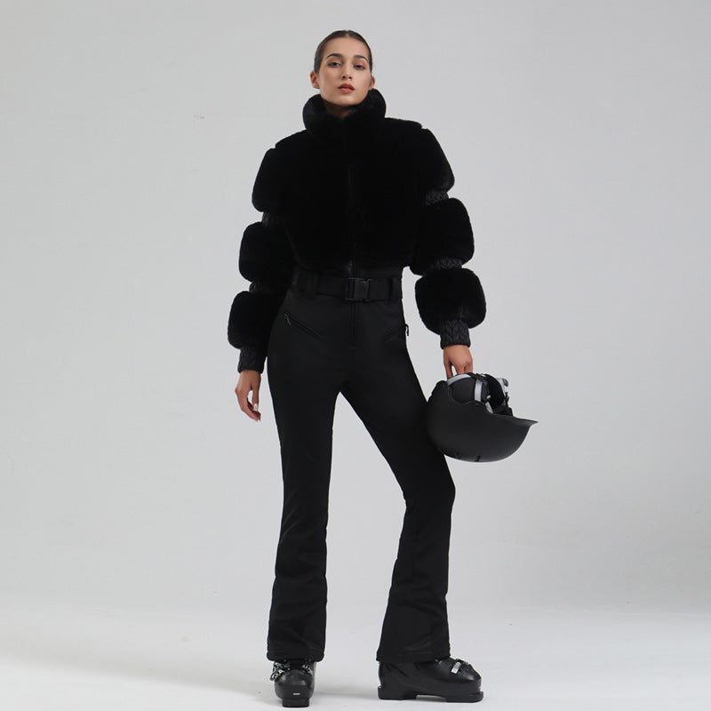 Winter Ski One-piece Female Windproof Thickening