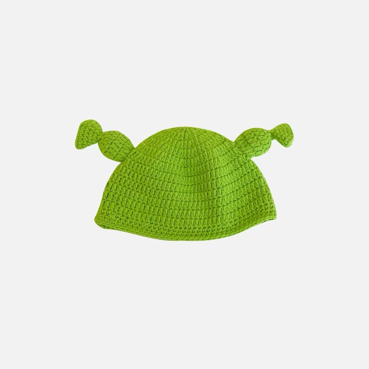 Green Cartoon Funny Knitting Wool Hat