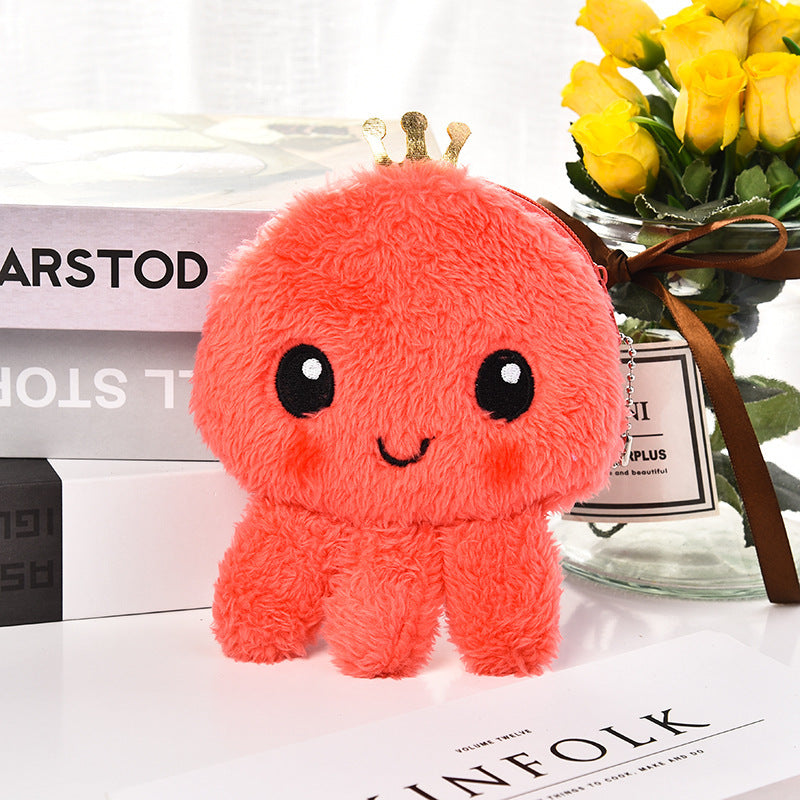 Cute Small Octopus Coin Purse Plush Mini-Portable