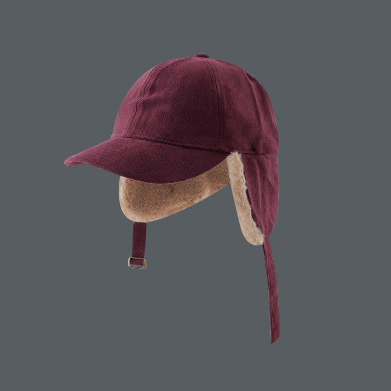 Fleece-lined Baseball Cap Warm Cycling Cap Lei Feng Capfly