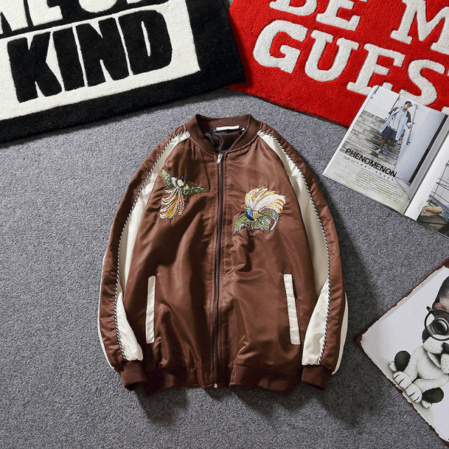 Trendy Harajuku Wild BF Embroidered Jacket