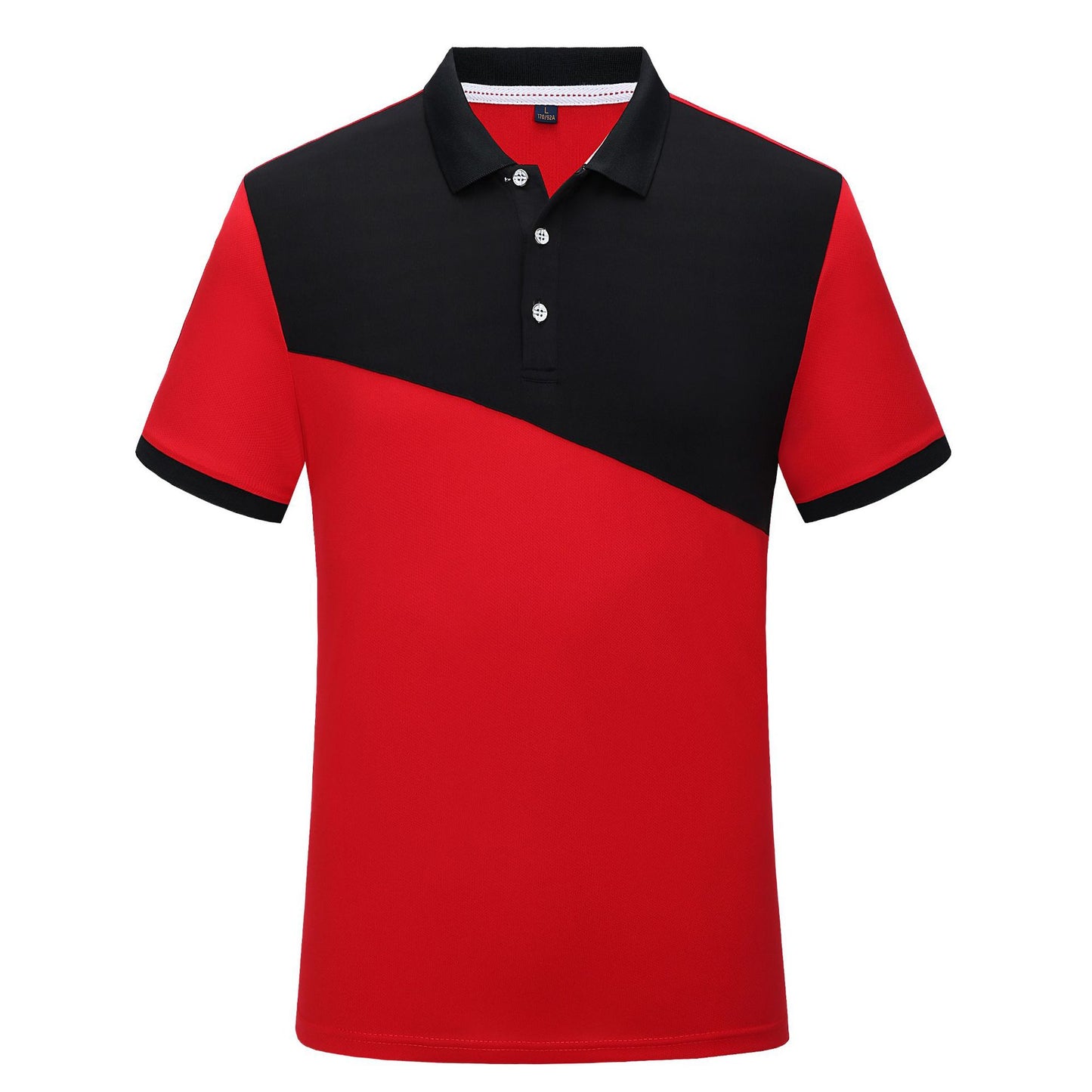 Color Matching Sports Fashion Polo Shirt Lapel