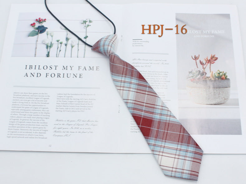 Japanese College Jk Plaid Tie Free Style