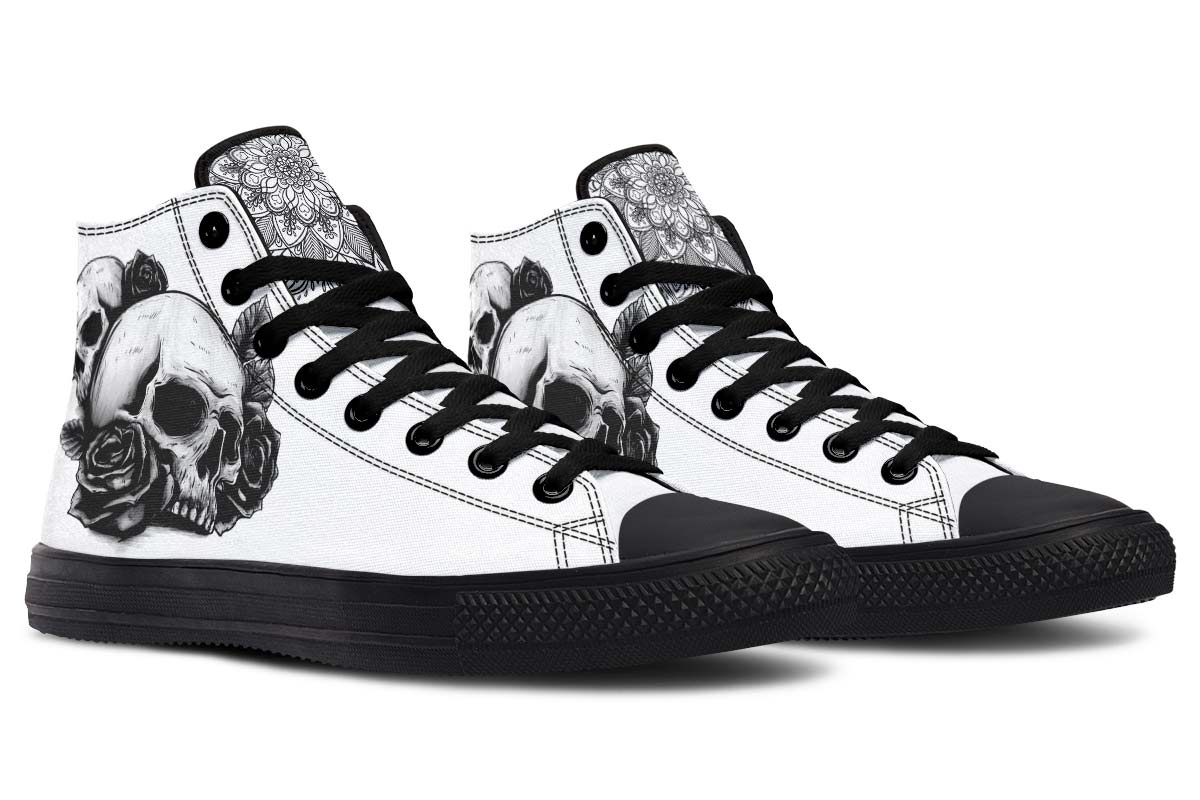 Printed Couple High-top Canvas Shoes