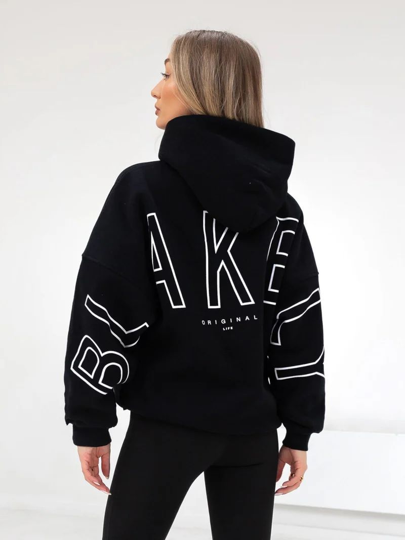 Tynd All-match Langærmet Løs Hættetrøje Hip-hop Pullover