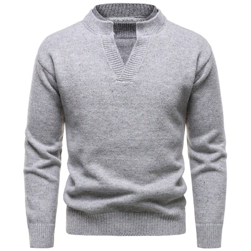 American Retro Fake Two-piece V-neck Dotted Sweater