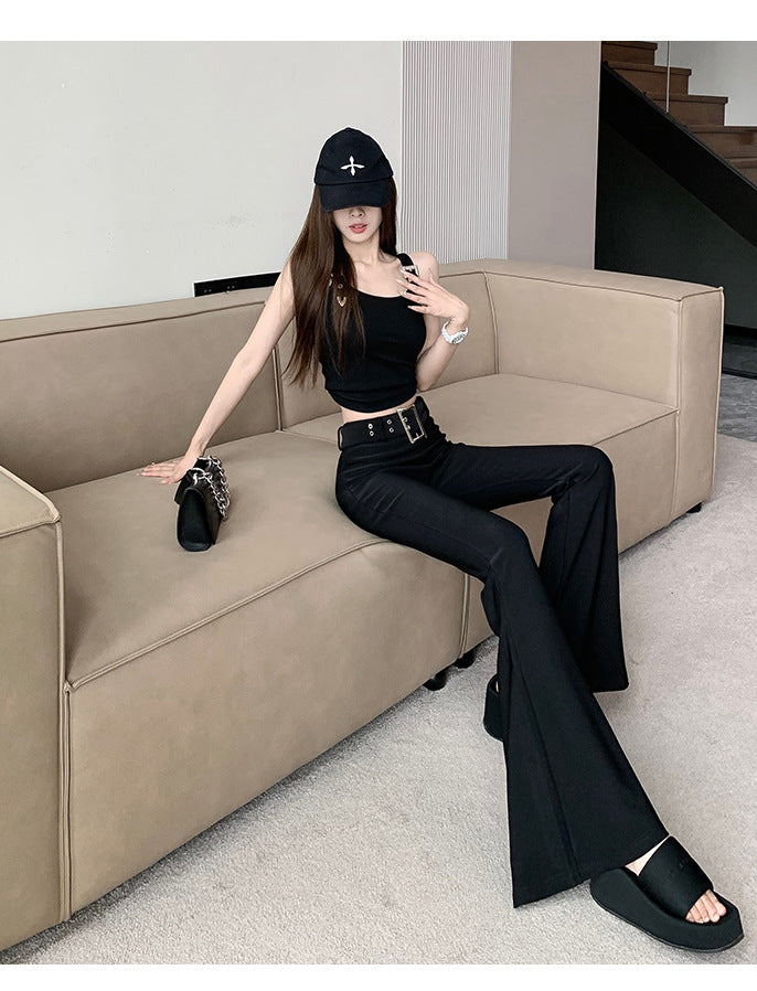 Women's Fashionable Simple Mopping Casual Trousers