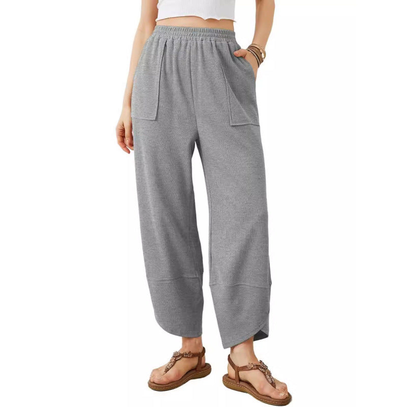 Trendy Cropped Pants For European And American Women