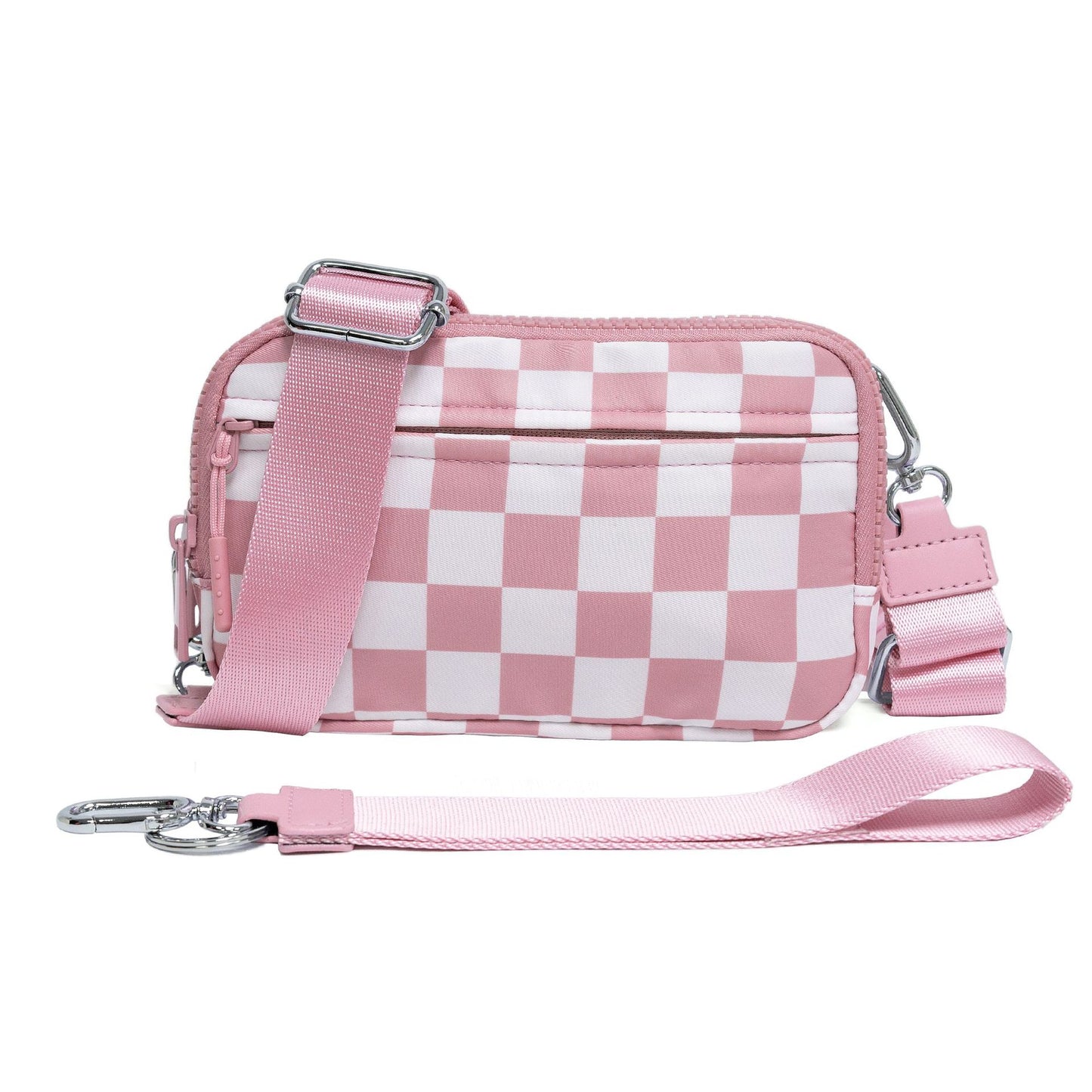 Double-layer Polyester Waterproof Outdoor Sports Running Crossbody Waist Bag