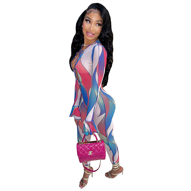 Women's Fashion Printed Jumpsuit