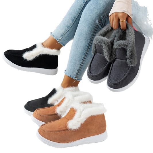 Women's Cotton Fashionable Outdoor Non-slip Thick Warm Shoes