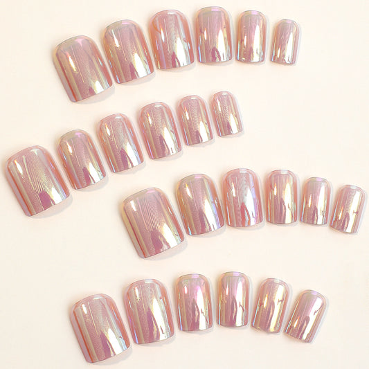 Wear Nail Tip Electroplating Removable Fake Nail Patch Finished Product